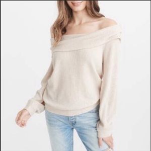 off the shoulder sweater abercrombie